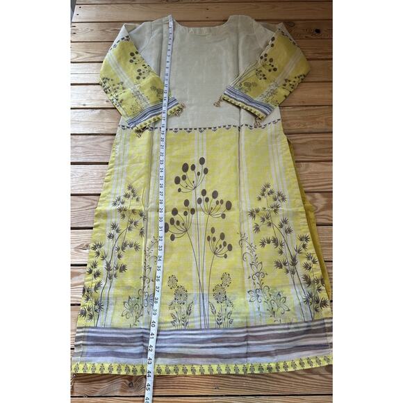 NEW Bench Mark Kurti Set Size Medium Women’s Yellow - Picture 5 of 16
